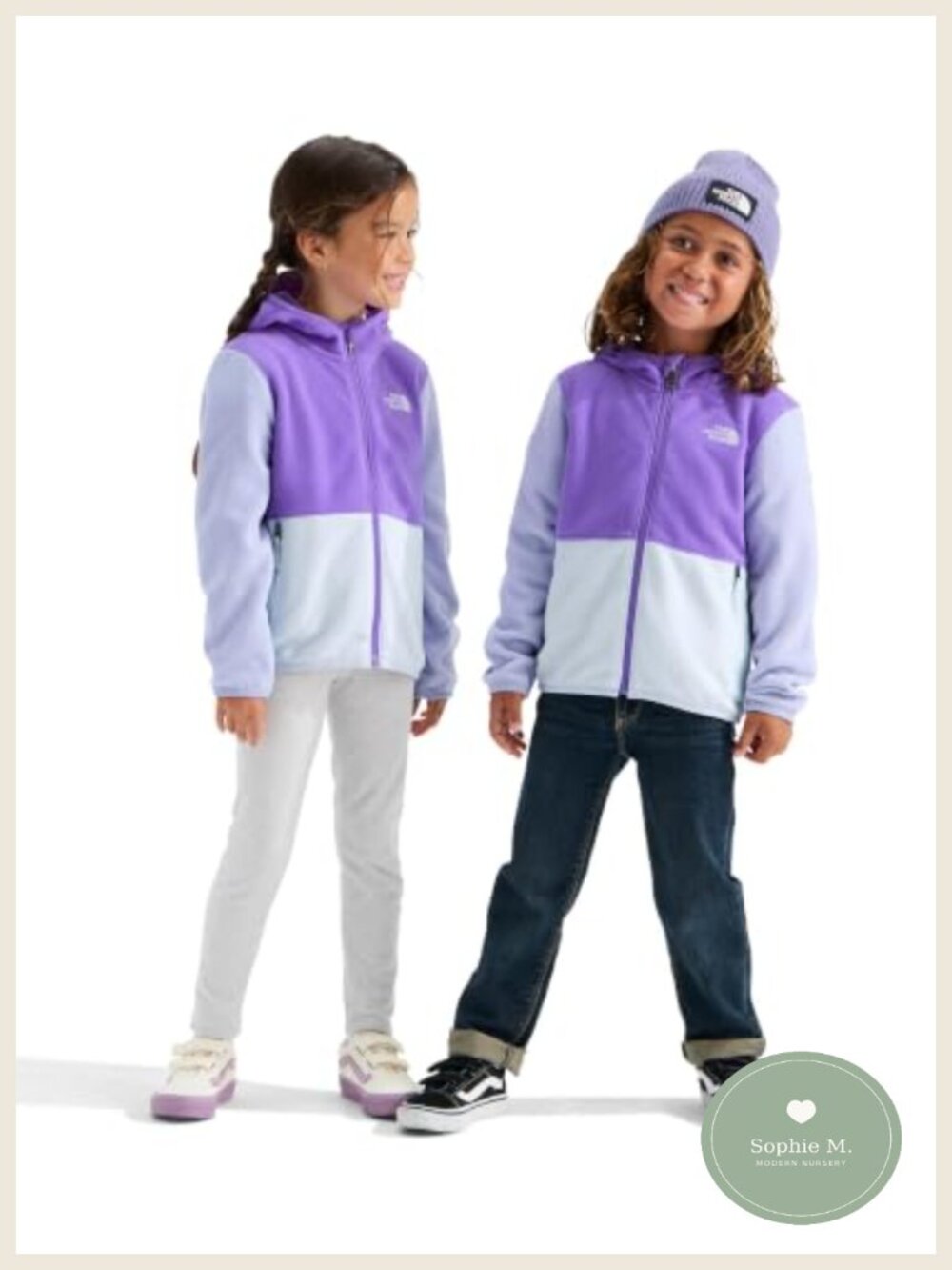 Kids Lightweight Full Zip Hooded Fleece Jacket with Pockets